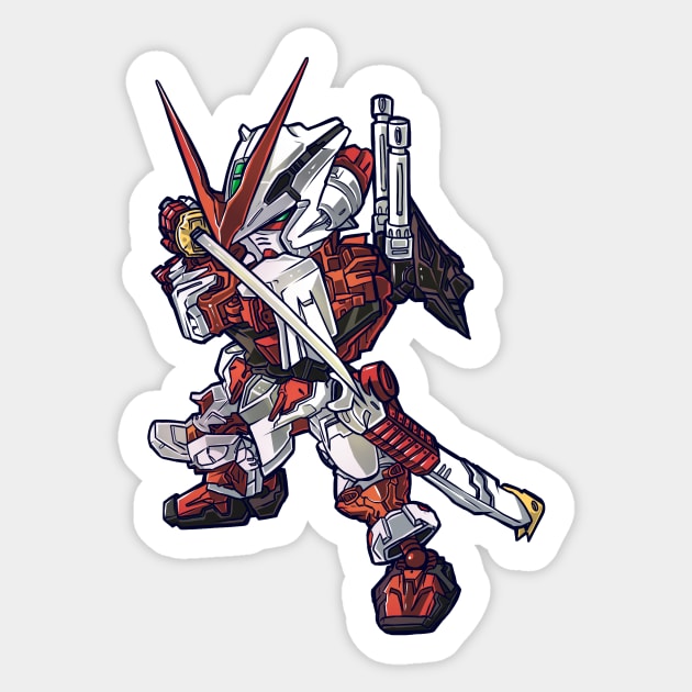 Astray Red Frame Deform Sticker by RatjoenMerch